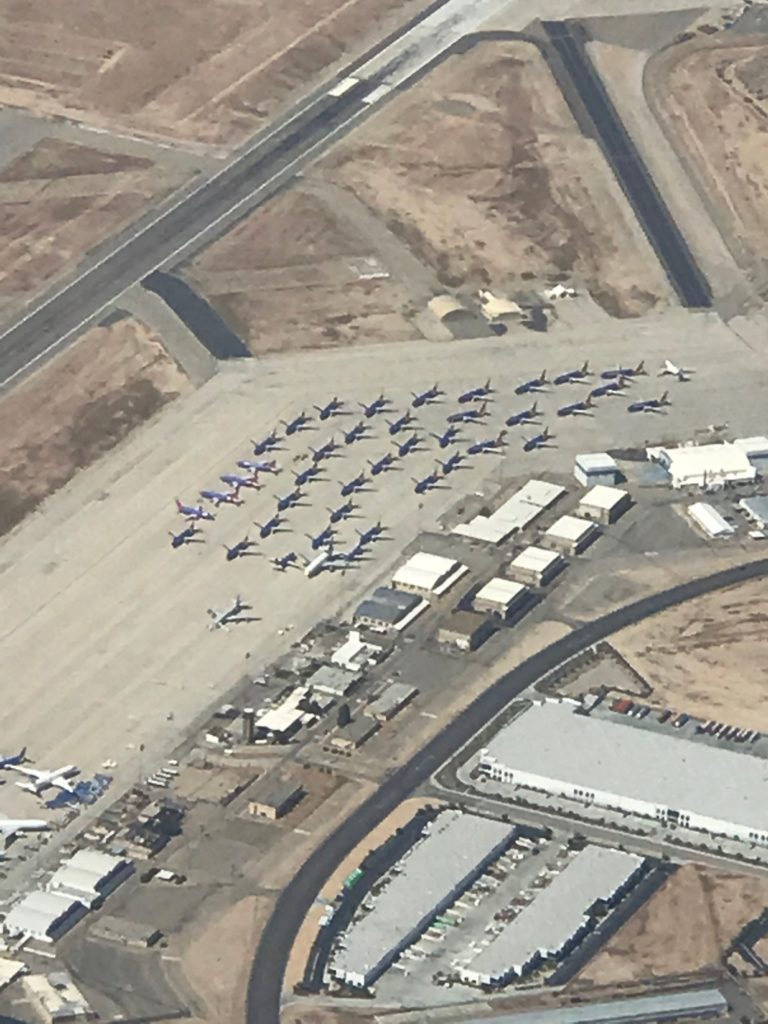 Southwest's grounded 737MAX Fleet